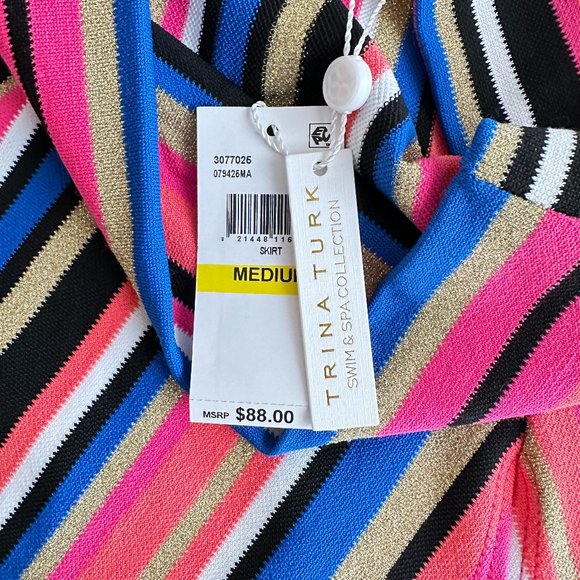 Trina Turk Multicolor Striped Mini Skirt - Picture 4 of 5